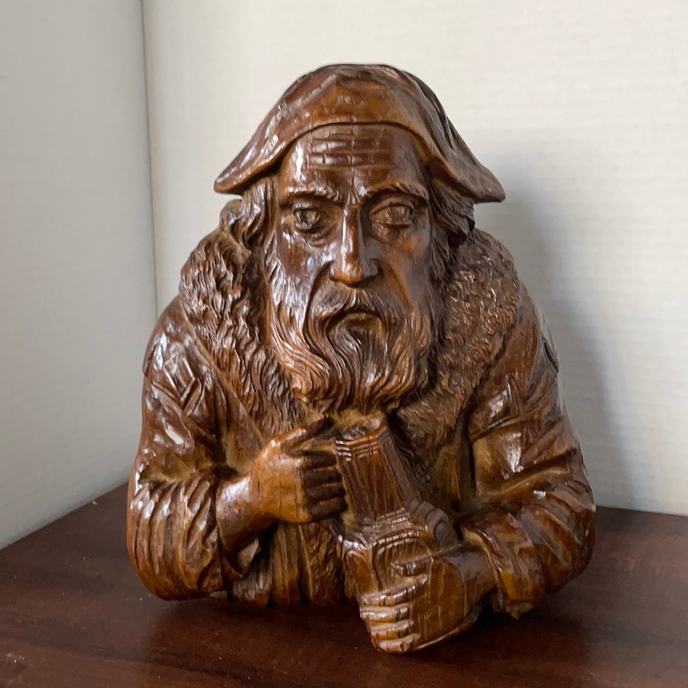 Vintage Wall Plaque 3-D Woodgrain Man Sailor Trapper  Bar Man Cave Decor